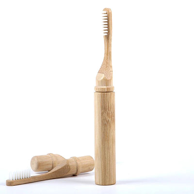 Bamboo Folding Toothbrush - velarixil