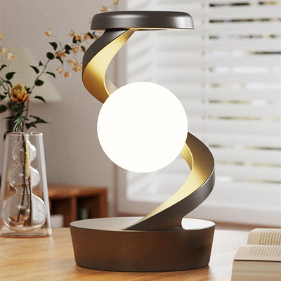 Creative Rotating Table Lamp with RGB Night Light & 15W Wireless Charger - velarixil