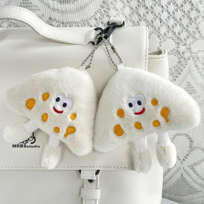 Kawaii Cheese Plush Keychain - velarixil